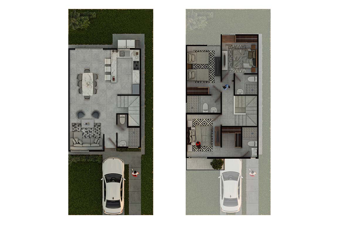 Attalia 3 Plantas | Casa Residencial